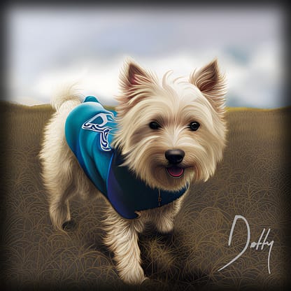 Dog Portrait of Dotty