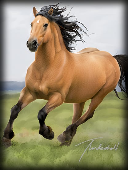 Horse Portrait of Thunderbolt