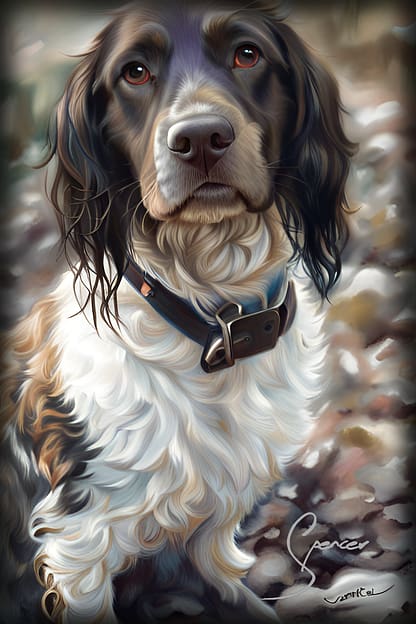 Dog Portrait of Working Spaniel